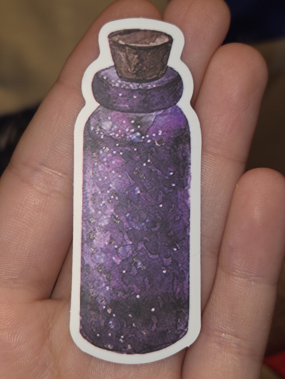 Women Bath & Body Purple Bottle Sticker - Decorative Decal